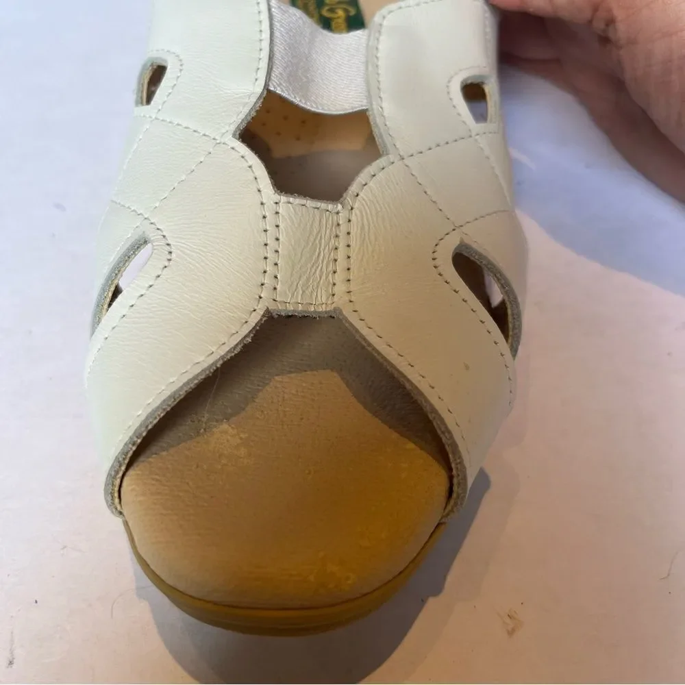 Daniel Green Women's Open Toed Sandals Cream Size 10